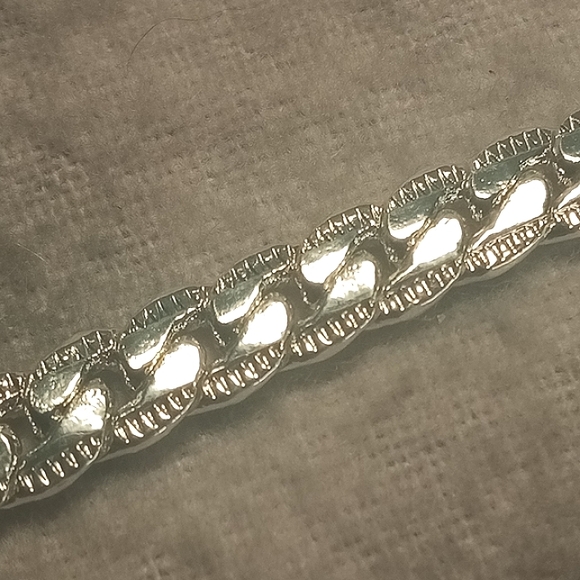 S925 Unisex Authentic Sterling Silver 5MM Bracelet Miami Cuban Link - Picture 8 of 11